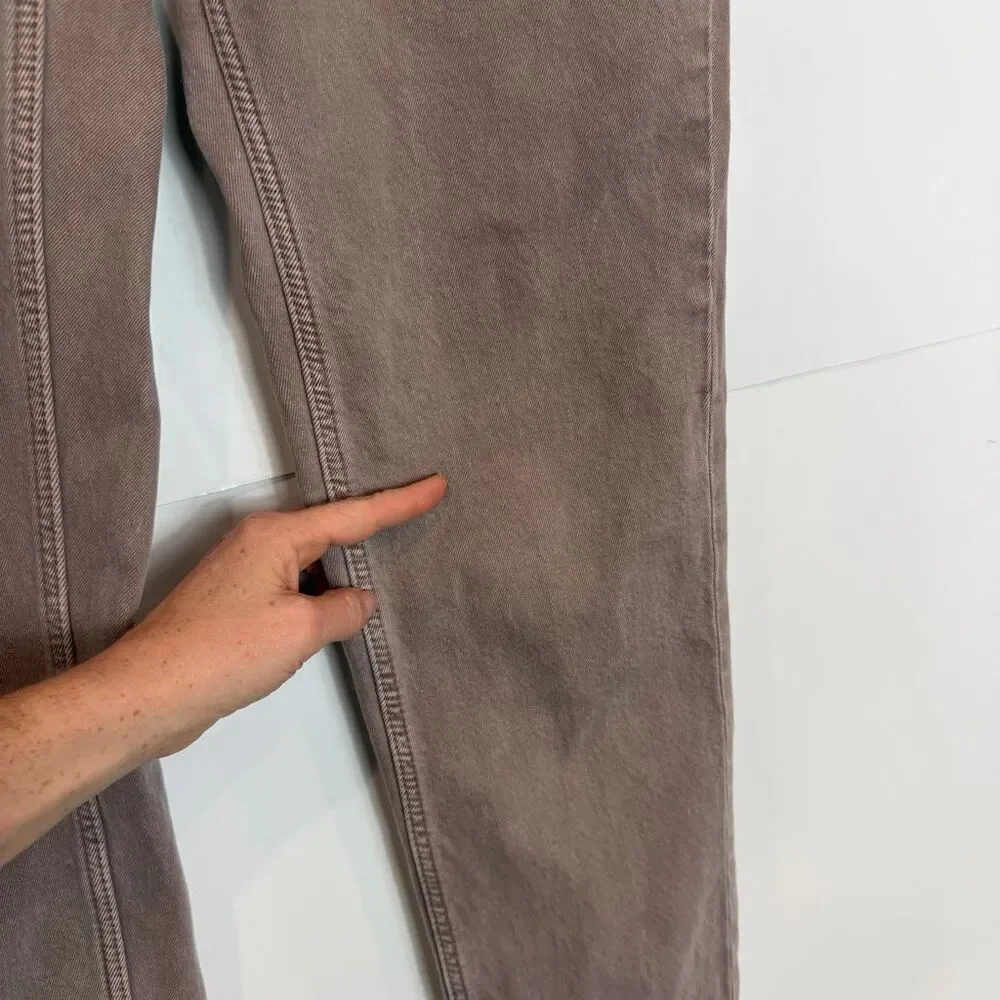 Everlane Jeans Mens 32x32 Brown tan Denim Organic Cotton Straight Leg Slim Fit‎